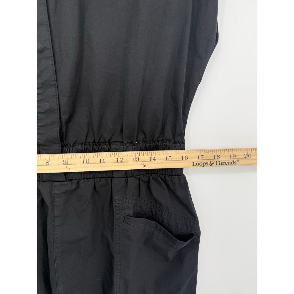 Pistola Rosie Utility Shirt Dress Black Sleeveless Collared Mini L NWT - Picture 7 of 9